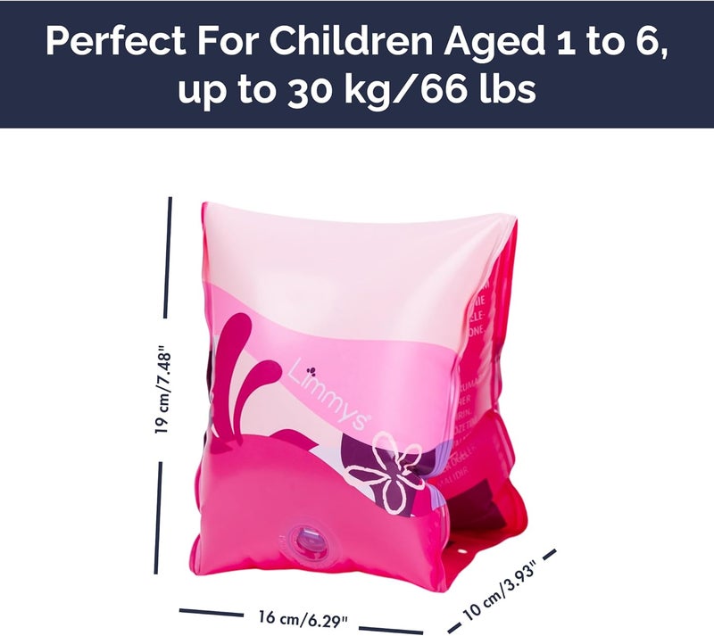 Limmys Premium Kids Floaties – Safe & Comfortable Arm Floaties for Toddlers and Children Ages 1 to 6 – Soft Water Wings and Durable Swim Floaties for Boys & Girls - Image 5